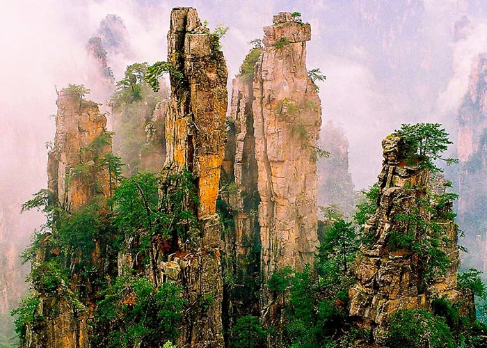 Las montañas que inspiraron la película Avatar