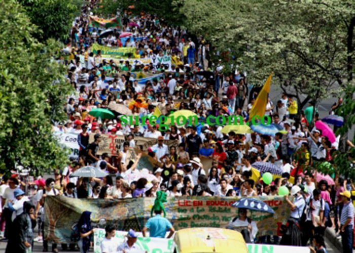 Paro en Neiva en contra de las petroleras