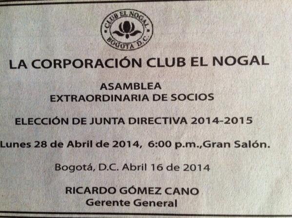 La mala hora de Julio César Ortiz en el Club El Nogal