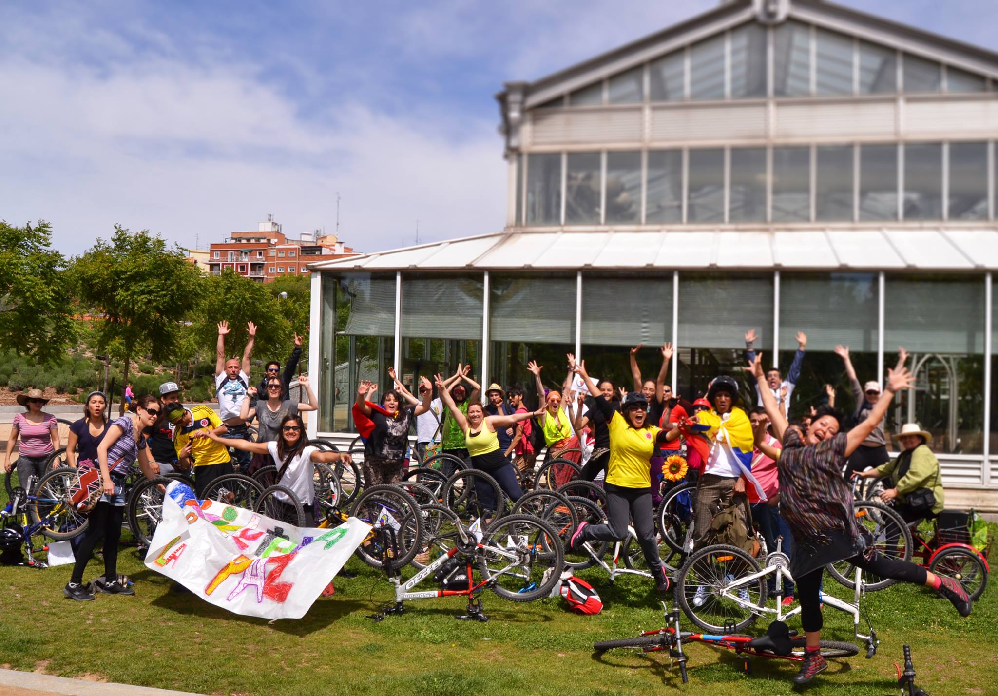 Bicicleteada por la paz en Colombia