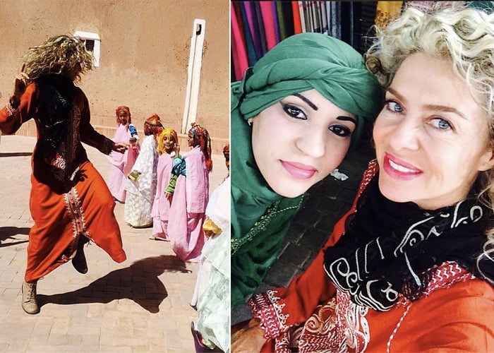 La felicidad de Margarita Rosa en Marruecos