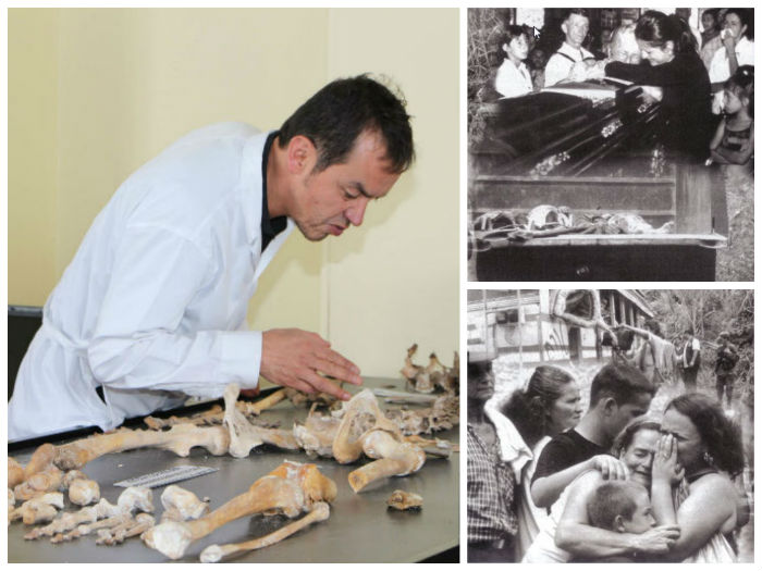 Las historias dramáticas que le han contado los huesos al forense de Justicia y paz