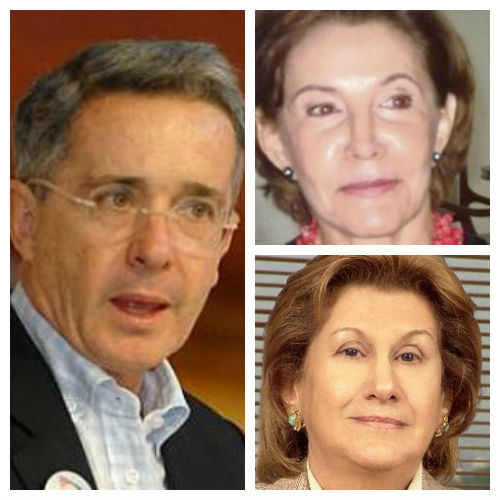 Las anfitrionas de Uribe en Cali