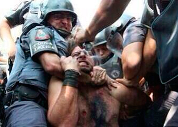 Excesos policiales inauguran el Mundial de Brasil