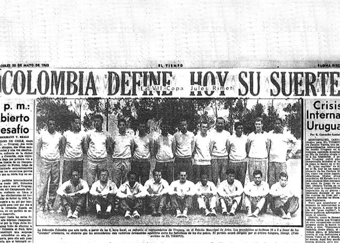Cuando Colombia enfrentó a Uruguay