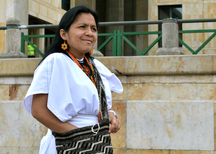 La arhuaca que llega a las Altas Cortes   