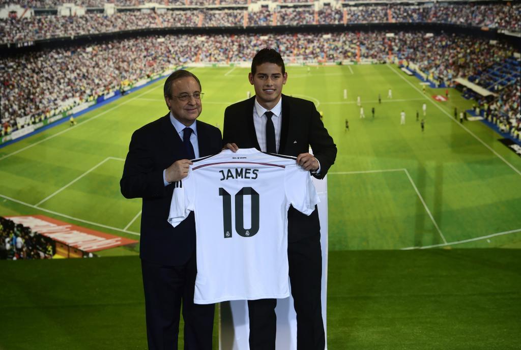 La impresionante bienvenida para James Rodríguez en el Bernabéu