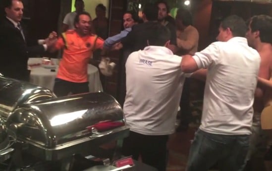 La bochornosa pelea de Yamit Amat Serna y Manolo Cardona contra un grupo de colombianos en Brasil (vídeo)