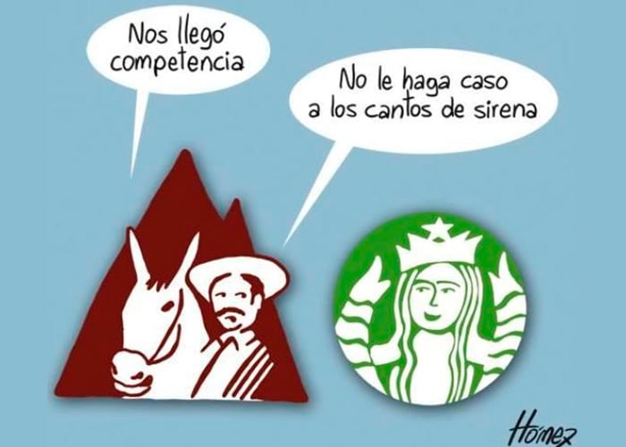 Los memes y Starbucks en Bogotá