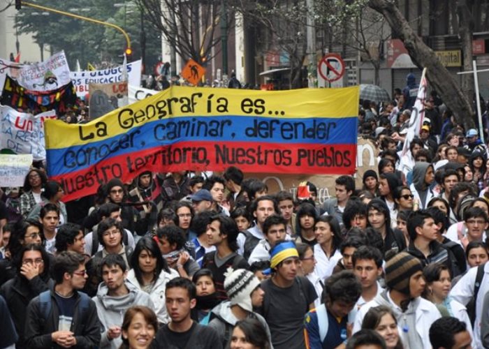 Colombia es el país de las manifestaciones