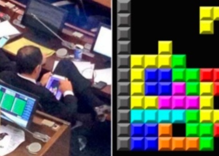 Me eligieron en el Senado para jugar tetris