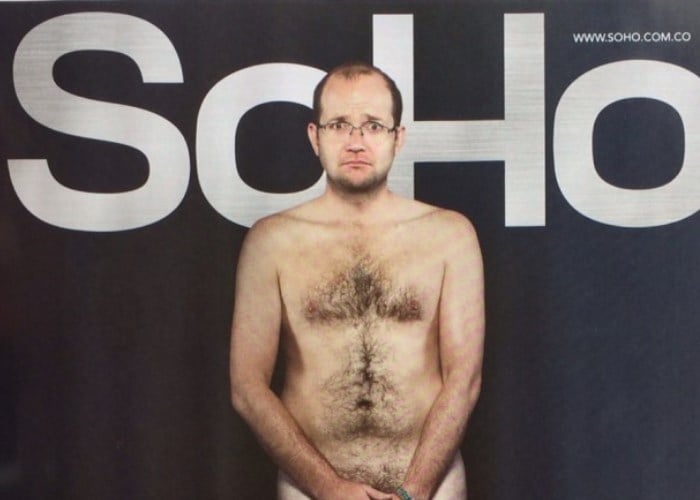 Daniel Samper se despide de SoHo con su desnudo