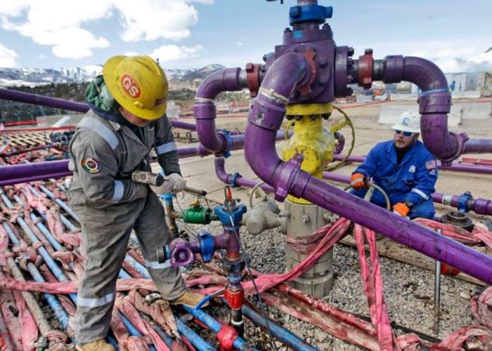 Con gas metano, pero sin agua