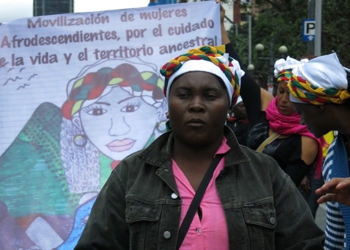 Marcha de mujeres afro del Norte del Cauca llegó a Bogotá