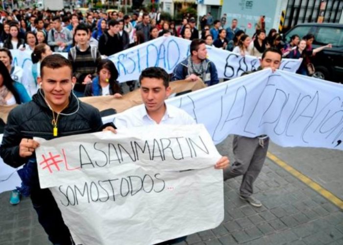 El penoso caso de la universidad San Martín
