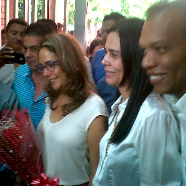 Cielo Gnecco, la mamá del gobernador recibió a Gina Parody en Valledupar