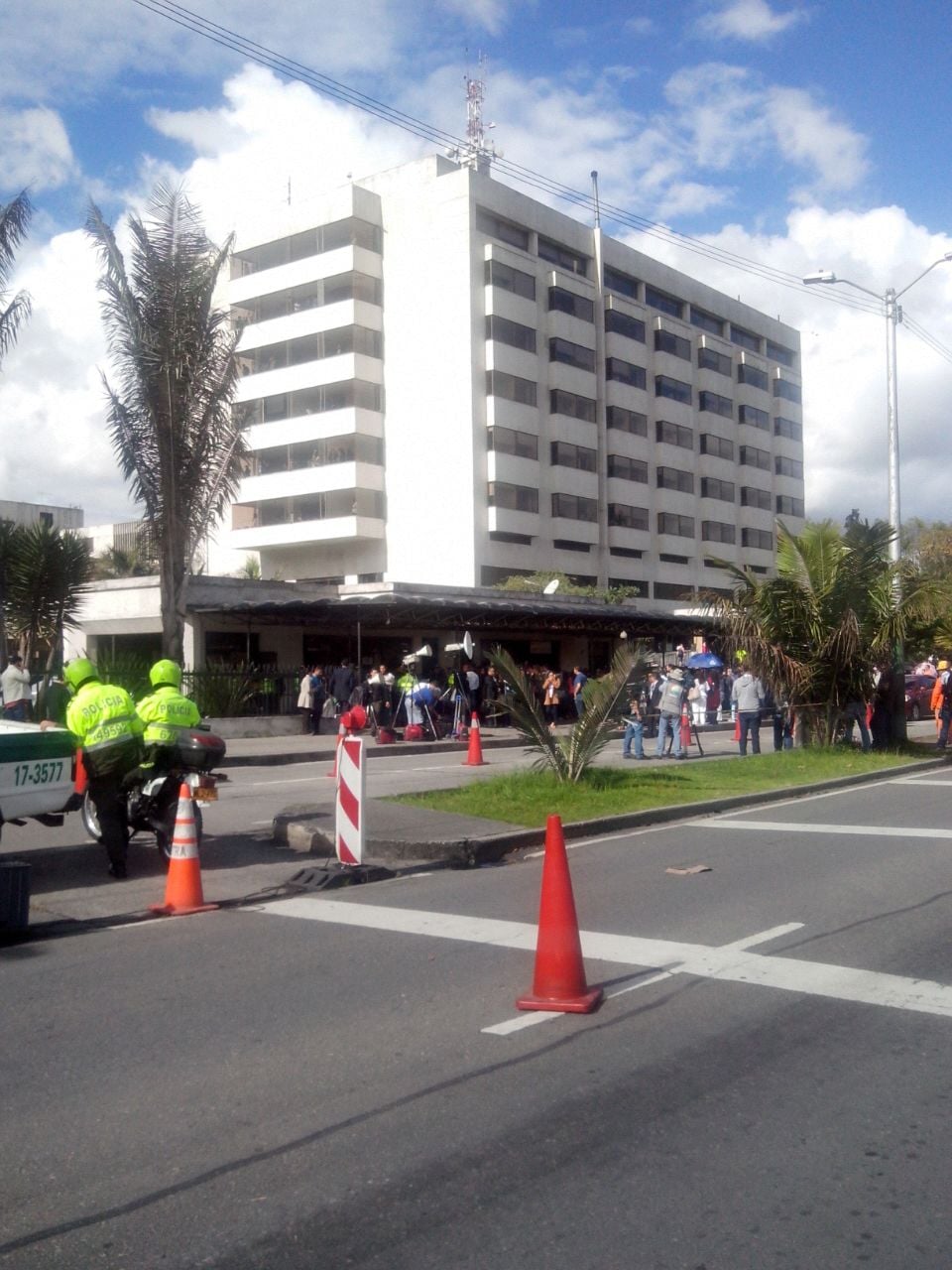 Balacera en la Dirección de la Policía Nacional