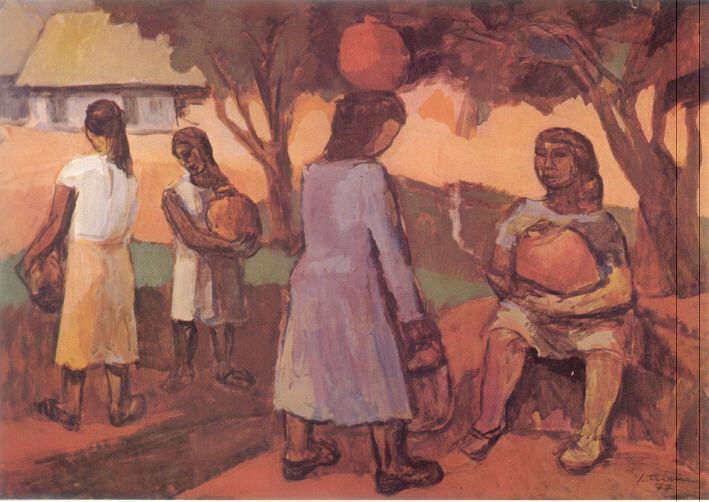 El mural Las Aguadoras, al borde del olvido