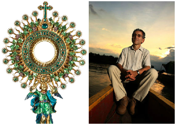 La custodia de las 1400 esmeraldas llega a Madrid