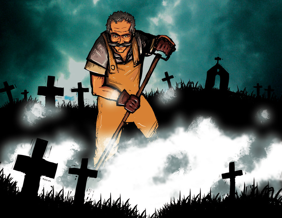 Sepulturero por un día