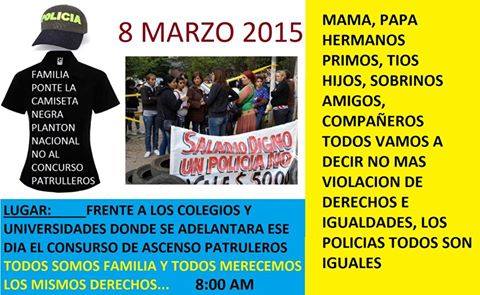 Policías inconformes