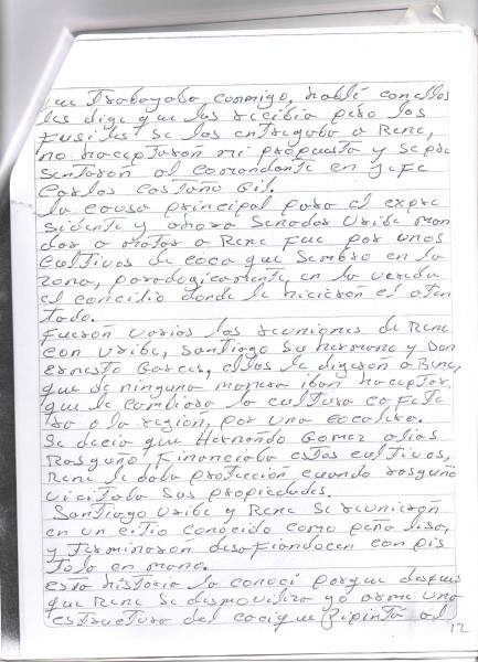  - El cuaderno del acusador de Uribe