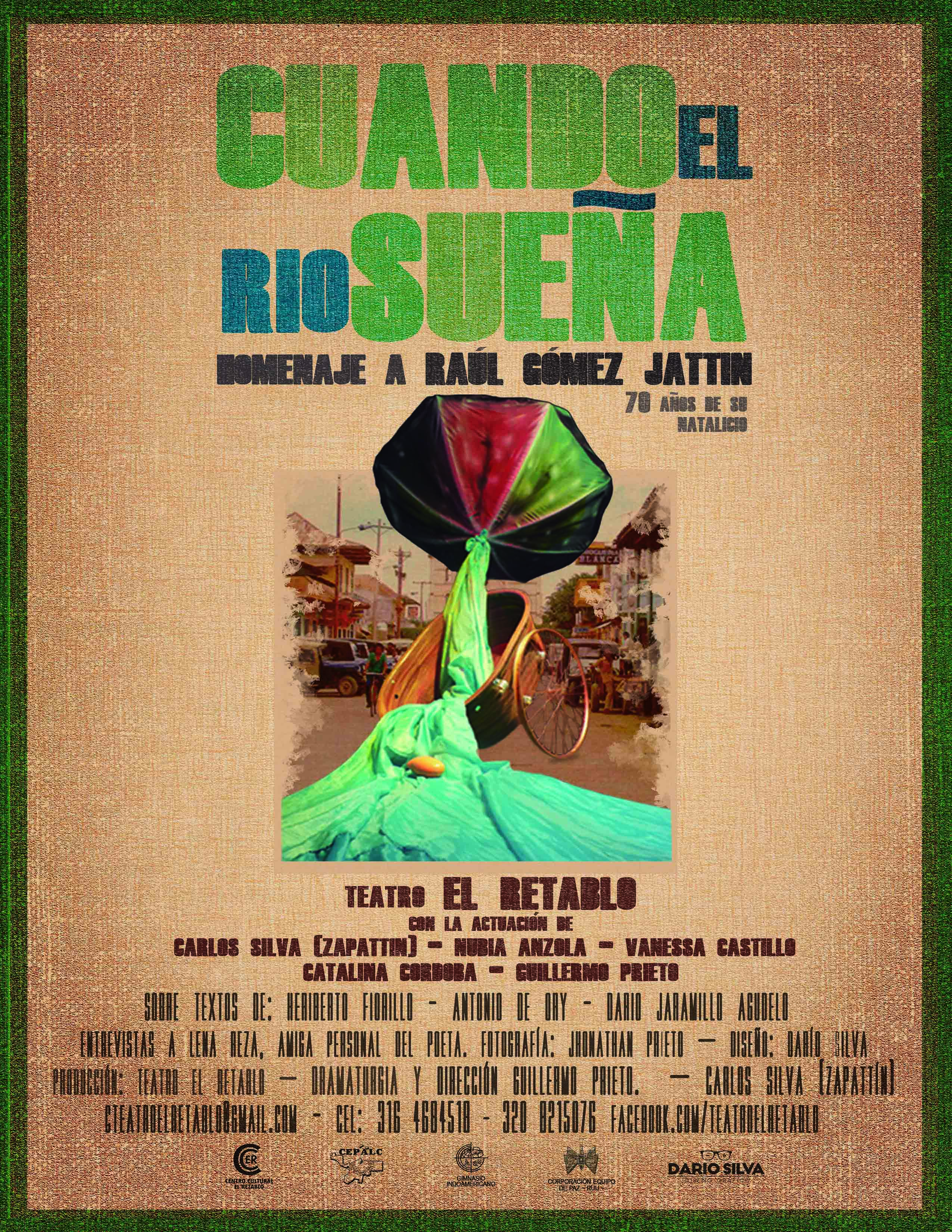 Estreno teatral homenaje a Raúl Gomez Jattin