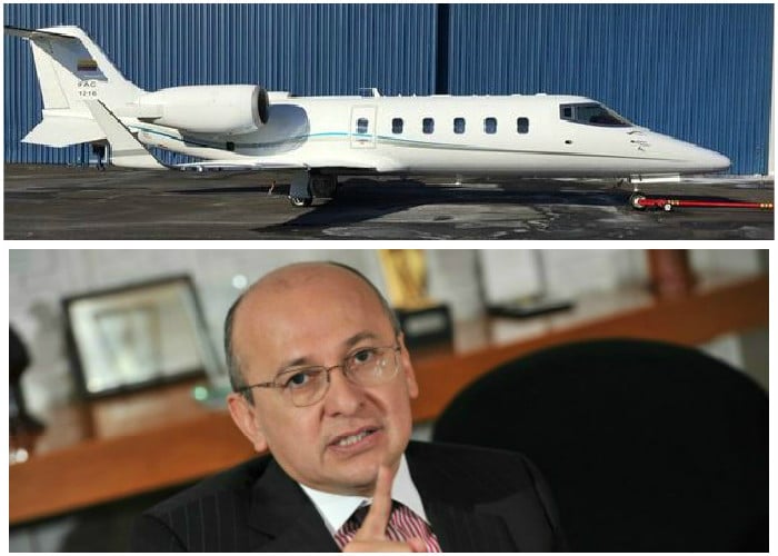 El fiscal Montealegre estrena jet ejecutivo