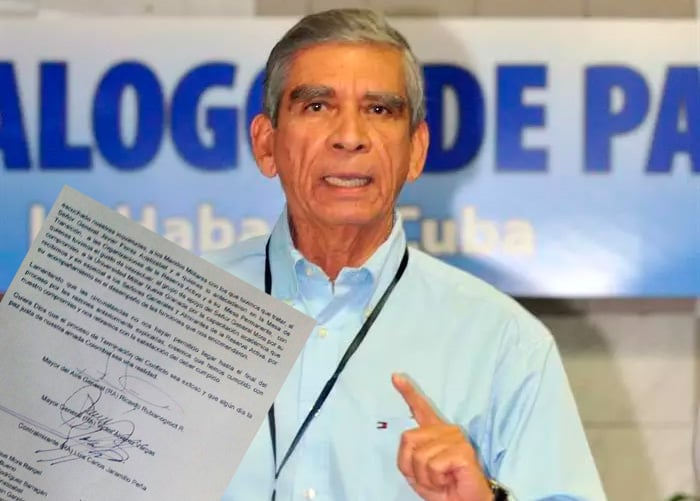 Con esta carta los tres militares asesores del General Mora se van de los diálogos