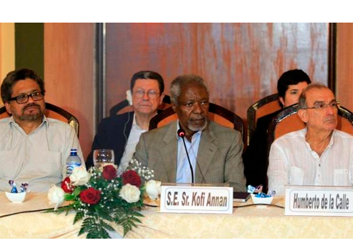 Carta de los negociadores de las Farc a Kofi Annan