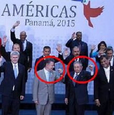 El saludo socialista de Santos en la cumbre de las Américas