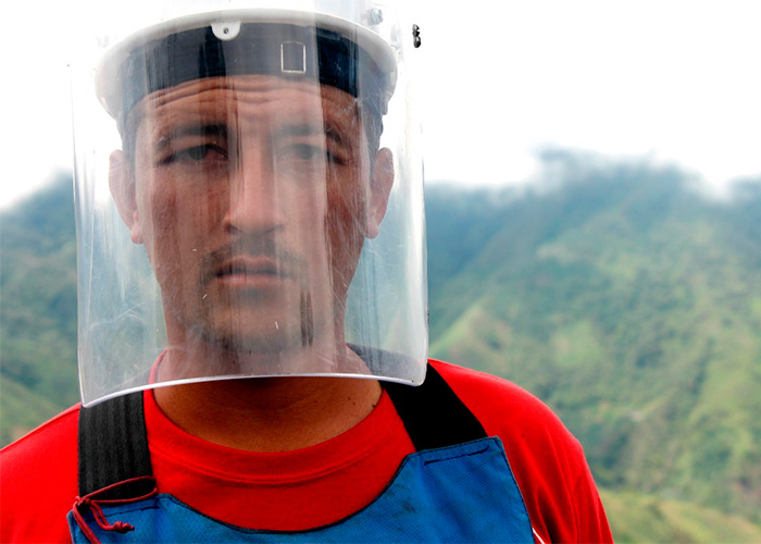 Los cazadores de minas antipersonal