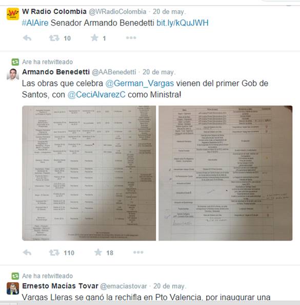  - La guerra del senador Benedetti en las redes sociales