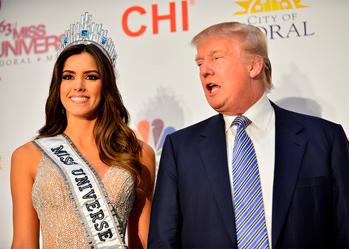 Paulina Vega, esclava de su corona y de Donald Trump