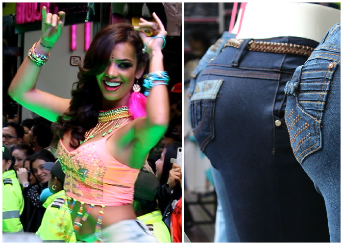 Los jeans con silicona que se venden en San Victorino