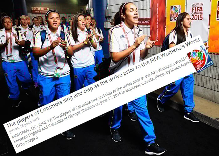 La FIFA no sabe escribir el nombre de Colombia