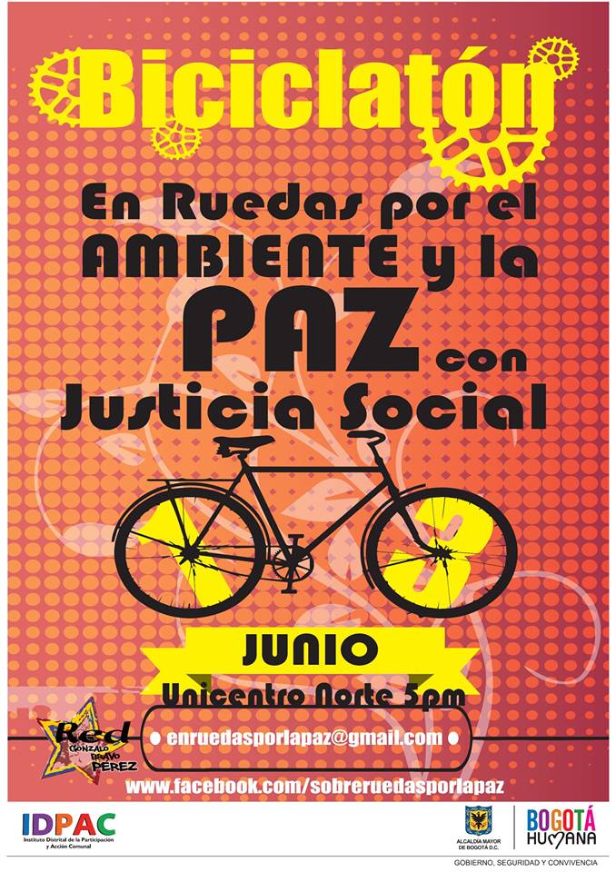 Biciclatón: En ruedas por el ambiente y la paz con justicia social