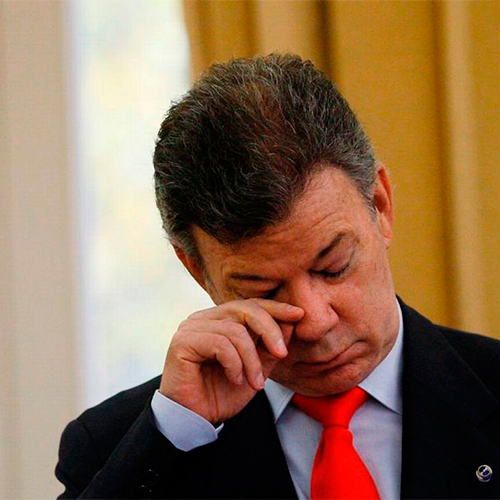 Sigue cayendo la favorabilidad de Santos según Gallup