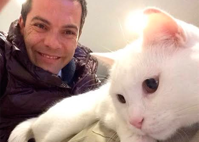 Iván Lalinde visto por su gata