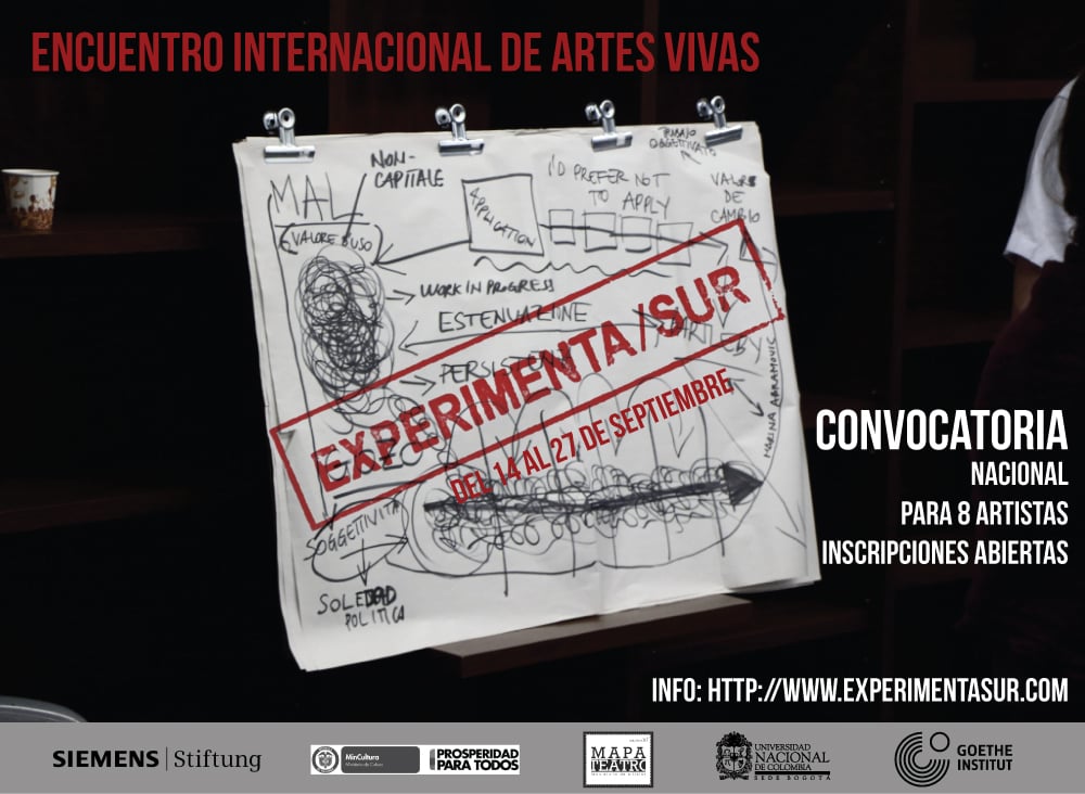 Convocatoria abierta de artes escénicas