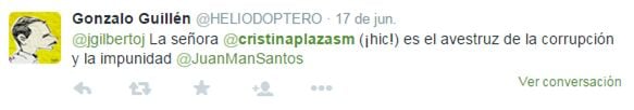  - El enfrentamiento de Gonzalo Guillén con Cristina Plazas llega a los estrados judiciales 