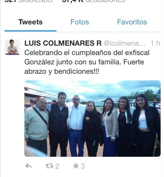 Polémica por foto del papá de Luis Andrés Colmenares