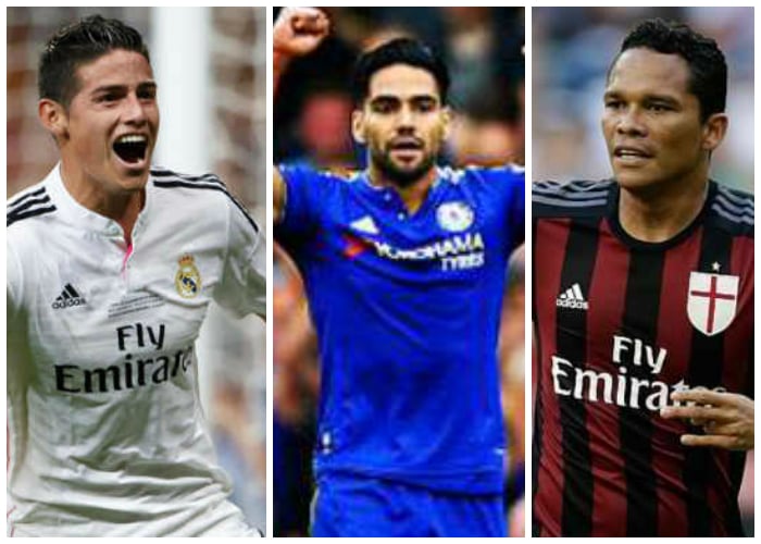 La triada goleadora: James, Falcao y Bacca