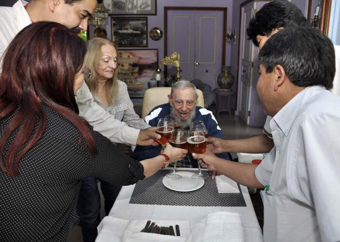 La celebración íntima de los 89 años de Fidel