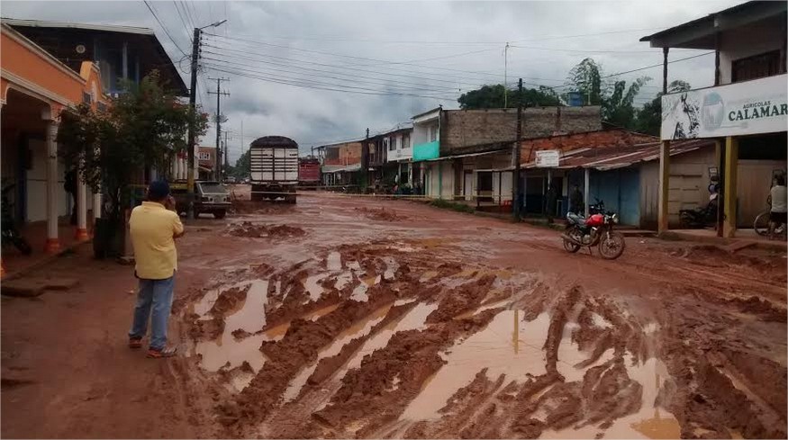 ¿Y dónde está el pavimento?
