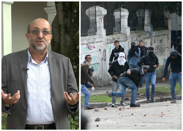 El rector que le quitó la máscara a los encapuchados de la Pedagógica