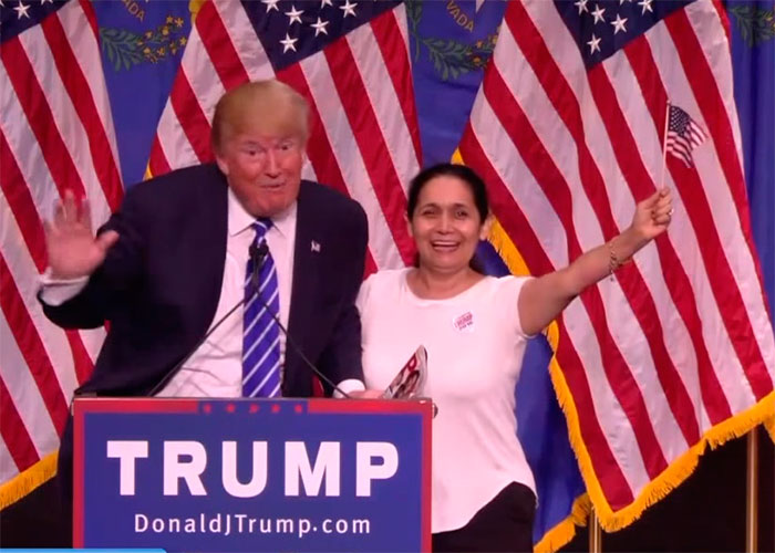 En video: la colombiana fanática de Donald Trump