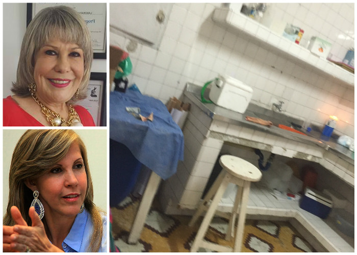 Imágenes de una de las sedes del laboratorio de la tía de Dilian Francisca Toro que contrata con la red de salud del Valle