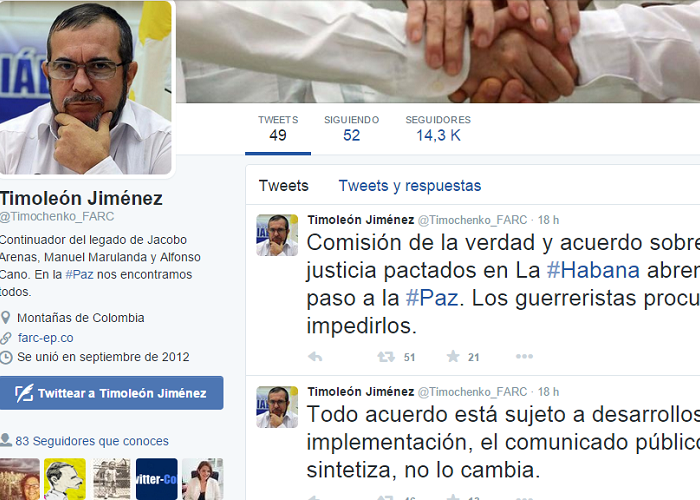 La ofensiva digital de las Farc para defender el Acuerdo de Justicia