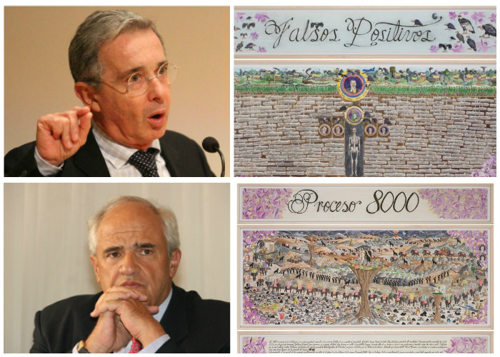 Samper con el Proceso 8000 y Uribe con los falsos positivos llegan al arte